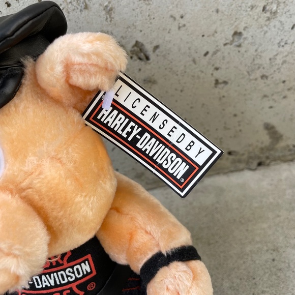 Vintage Harley Davidson Pig Plush Stuffed Animal Toy - Picture 3 of 8